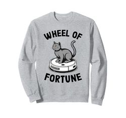 Wheel Of Fortune Robot Vacuum Cleaner Funny Cat Sweatshirt