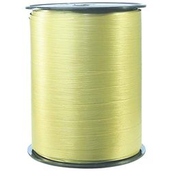 Clairefontaine 601575C spoel cadeaulint mat (250 m x 10 mm, ideaal voor knutselprojecten en geschenken), 1 stuk, goud