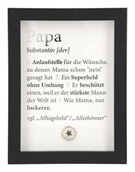Depesche 11626-013-fotolijst met compliment, decoratieve lijst met mooie spreuk, ca. 12 x 9 x 1, kleine attentie, zwart, 1 x 9 x 1,9 cm