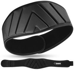 DMoose gymriem voor mannen gewichtheffen. Gewichtsriem Gym squat Gewichtheffen Powerlifting Workout Heavy Duty Training Krachttraining Apparatuur - Zwart Small