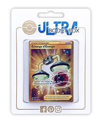 Échange d'Énergie 212/195 Dresseur Secrète Gold - Myboost X Epée et Bouclier 12 Tempête Argentée - Coffret de 10 Cartes Pokémon Françaises