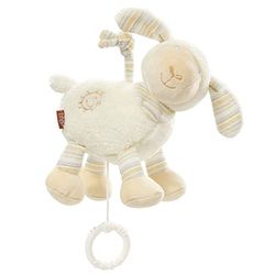 Caixa de música Fehn para ajudar a dormir ovelha - peluche com melodia para ajudar a dormir "Boa noite boa noite" - brinquedo para levar e para casa - brinquedo musical para bebés e crianças pequenas