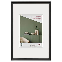 walther design Desire DEX030B - Cornice in materiale plastico, vetro sintetico, 20 x 30 cm, nero