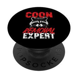 Coon Hunter Coonhound Design Coonhunting Mapache Hunting PopSockets PopGrip Adhesivo