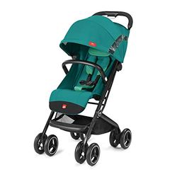 gb Gold Carrinho de passeio Qbit+ All Terrain, sistema de viagem 3 em 1, 0-15 kg, De nascimento a 4 anos, aprox., Luxus Traveller, Laguna Blue
