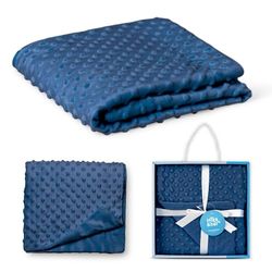 Interbaby 0881-10 bubbels babydeken donkerblauw, blauw, 700 g