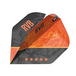 Target Darts Ailettes de fléchettes Raymond Van Barneveld Rvb Gen 4 Pro Ultra Unisexe, Orange/Noir, No.2