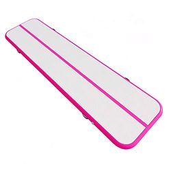 VEVOR Air Tuimelmat Gymnastiek 600x100x10CM Air Gymnastiek Mat 6m Gymnastiek 6ft Tuimelmat Geen Pomp (Roze 6m)