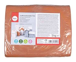 Argilla auto-essiccante all'aria Rayher, marrone scuro, 5 kg, creta da modellare, indurente all'aria senza cottura, adatta anche a cottura classica, 34468552