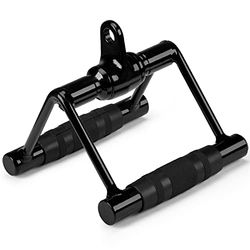 Yes4All Roterende Zwarte Dubbele D Rij Handvat Kabel Bevestiging Voor Gewichtstraining, Kabel Machine Accessoires Voor Thuis Gym