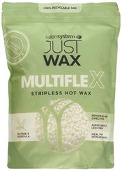 Salon System 700g Just Wax Multi Flex Stripless Wax Brazilian Leg/Underarm Wax Tea Tree and Calendula