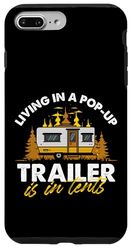 Vivere In Un Pop-Up Trailer È In Tende Casa Mobile Camper Custodia per iPhone 7 Plus/8 Plus