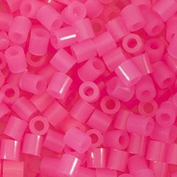 Vaessen Creative Perline a Fusione, Rosa Neon, Set di 1100 Pezzi per i Lavori di Fai-da-te con Bambini, per Creare Gioielli, Decorazioni Fatte in Casa e per Altre Idee Ingegnose