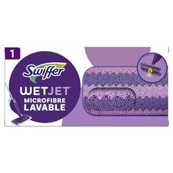 Swiffer WetJet - Salvietta lavabile in microfibra multisuperficie, riutilizzabile e lavabile, tecnologia a 3 zone ultra assorbente, senza tracce, per tutti i tipi di pavimento finito