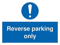 Alleen verplicht teken voor omgekeerde parkeren
