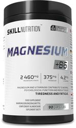 Skill Nutrition Magnesium + B6-90 caps | High-Bioavailability Magnesium Citrate & Active Vitamin B6 (P-5-P) | Reduces Fatigue, Supports Muscle & Energy | Vegan & Halal