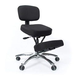 Jobri Jazzy Kneeling Chair with Back Support - Black