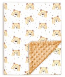Baby Blanket 75x100 Cm- Zachte Babydeken Van Minky Katoen Oeko Tex - Ledikant Deken - Polyester Vulling Quilt - Baby Swaddle - Bed Plaid Voor Kinderkamer - Baby Dekbed - Wiegdeken - Cotton Blanket