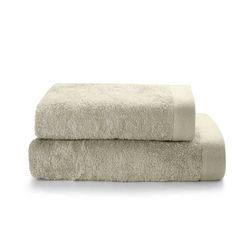 SWEET HOME – Bath Towels and Bidet in OEKO-TEX Certified Cotton Terry and Recycled Yarns, Set with Bath Towel 50 x 100 cm and Guest Towel 40 x 50 cm, Soft, Absorbent and Durable