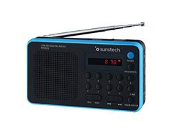 Sunstech RPDS32BL Bärbar digital radio (AM/FM PLL, högtalare, USB, SD, MMC, 1,5 W RMS) blå