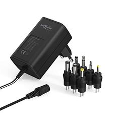 ANSMANN Adaptateur Secteur APS600 (1 PCE) – Chargeur Universel pour appareils électriques (Tondeuse, babyphone, Outil de Mesure, etc.) – Chargeur & 7 connecteurs universels