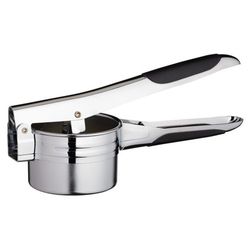 KitchenCraft Ralador / purê de batatas cromado com 2 discos para ralar, acabamento cromado
