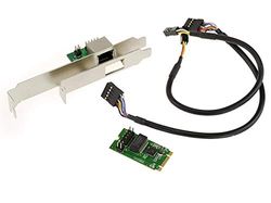 KALEA-INFORMATIQUE M2 (M.2 NGFF PCIe M Key eller B+M Key) 1 GIGABIT ethernet LAN-nätverksport med hög och låg profil