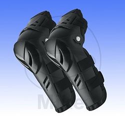Polisport 8002000001 - Genouillère Devil pour Enfants avec Point de Rotation et Sangles réglables offrant Un Confort et Une Protection Parfaits en Couleur Noir