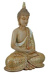 GILDE Figurki dekoracyjne, żywica syntetyczna, brązowe, złote kolory, wysokość 29 cm