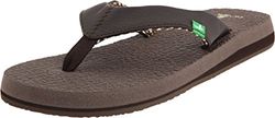 Sanuk Yogamatta Flip Flops, Brown Brown, 9 UK, Brun, 42 EU