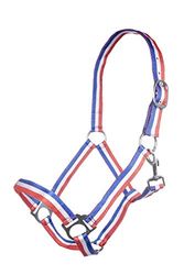 HKM Budapest Licol pour Demi-Sang Rouge/Blanc/Bleu