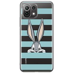 ERT GROUP etui na telefon Xiaomi 11 LITE 4G/5G, case oryginalny i oficjalnie licencjonowany przez Looney Tunes, wzór Bugs 011, plecki z TPU częściowo przeźroczyste