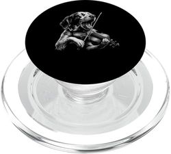 Brittany Spaniel Tocando Violinista Perro Amante PopSockets PopGrip para MagSafe