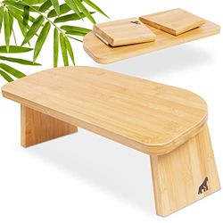 MY FAT GORILLA Opvouwbare meditatiebank van bamboe, yogabruk voor diepe meditatie en mindfulness, ergonomisch sporttoestel van duurzaam bamboe