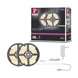 Paulmann 78974 SimpLED Strip Set 10 m LED Stripe 22W lichtstrips 3000 K warm witte lichtstrip gecoat, Wit