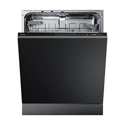 Teka DFI 46700 - Lavavajillas 60 cm Integrable, Lavavajillas para 14 Cubiertos con Tercer Rociador Superior y 7 Programas de Lavado, Sensores SmartSensor y MultiCleaner, Color Negro