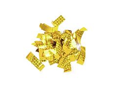 TCM FX Metallic confetti rechthoekig 55 x 18 mm, goud, lasereffect