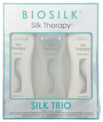 Biosilk Silk Therapy Trio For Unisex 3 Pc 7 oz Silk Therapy Shampoo, 7 oz Silk Therapy Conditioner, 7 oz and Silk Therapy Original