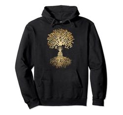 Árbol de la vida con mujer Yoga Camiseta Chakra Haka Yoga Sudadera con Capucha