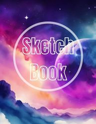 Sketch book space v.3: Premium space view design cover page Sketchbook Blank Paper Pad 8.5" x 11" - 120 Pages Blank Paper Book For Drawing, Writing, ... Unlined Journal Soft Cover sketchbooks