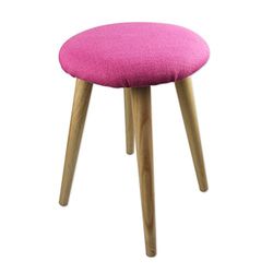 King Collection King Home s1706002 Tabouret KD, Fuchsia, 30 x 30 x 43h