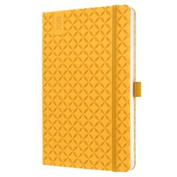 SIGEL J5117 Jolie Weekly Planner 2025, hardcover, 13,5 x 20,3 cm, 174 Pages, Yellow