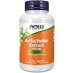 Now Foods, Artichoke Extract (Extrait d'Artichaut), 450mg, Standardisé en Cynarine, 90 Capsules végétaliennes, Testé en Laboratoire, Sans Soja, Sans Gluten, Végétarien, Sans OGM