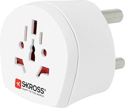 Skross 44703 - Adaptador mundial da África do Sul, branco