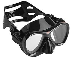 SEAC Cove Máscara para mergulho, pesca submarina e snorkeling em silicone hipoalergénico preto