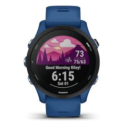 Garmin Forerunner 255, Smartwatch per la corsa, 46mm, GPS multi-band, Cardio, VO2max, Running Power, Report mattutino, HRV Status, Piani gratuiti 5K, 10K e 21K, Tempi di recupero (Tidal Blue)