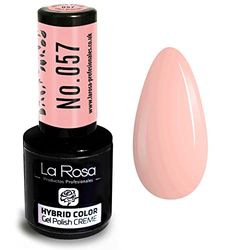 LaRosa CREME Vernis à Ongles Gel Semi-Permanent - Couleur IVOIRE – Haute Pigmentation, Brillance Longue Durée – Manucure DIY ou Professionnelle – 9 ml