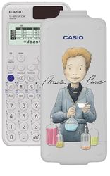 Casio FX-991SP CW, Scientific Calculator med Marie Curie illustrerad av Raquel Riba Rossy, rekommenderas för spanska och portugisiska CV, 560+ funktioner, sol, vit