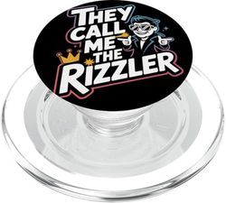 Rey de Rizz Dibujos Animados El Rizzler PopSockets PopGrip para MagSafe