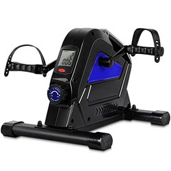 Uten Mini Fijado Bicicleta Estática, Bicicleta Estática para Brazos y Piernas, 8 Velocidades, Pantalla LED, 5 Datos, Ergonómica, Adecuada para Fitness, Ejercicio, Rehabilitación de Piernas, Retirable
